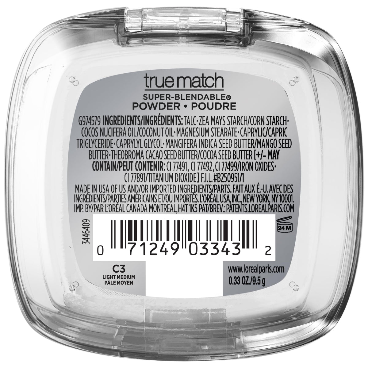 L'Oreal Paris True Match Powder with makeup brushes