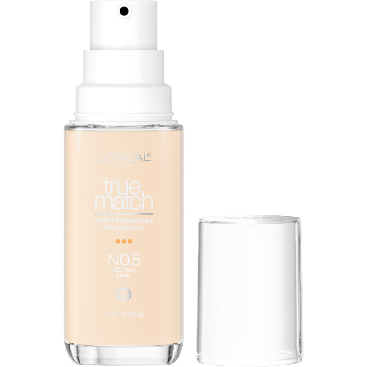 L'Oreal Paris True Match Super-Blendable Foundation N0.5 Light front view