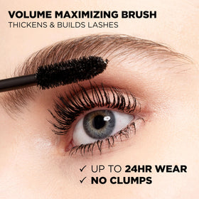 L'Oreal Paris Voluminous Mascara applied on model's lashes