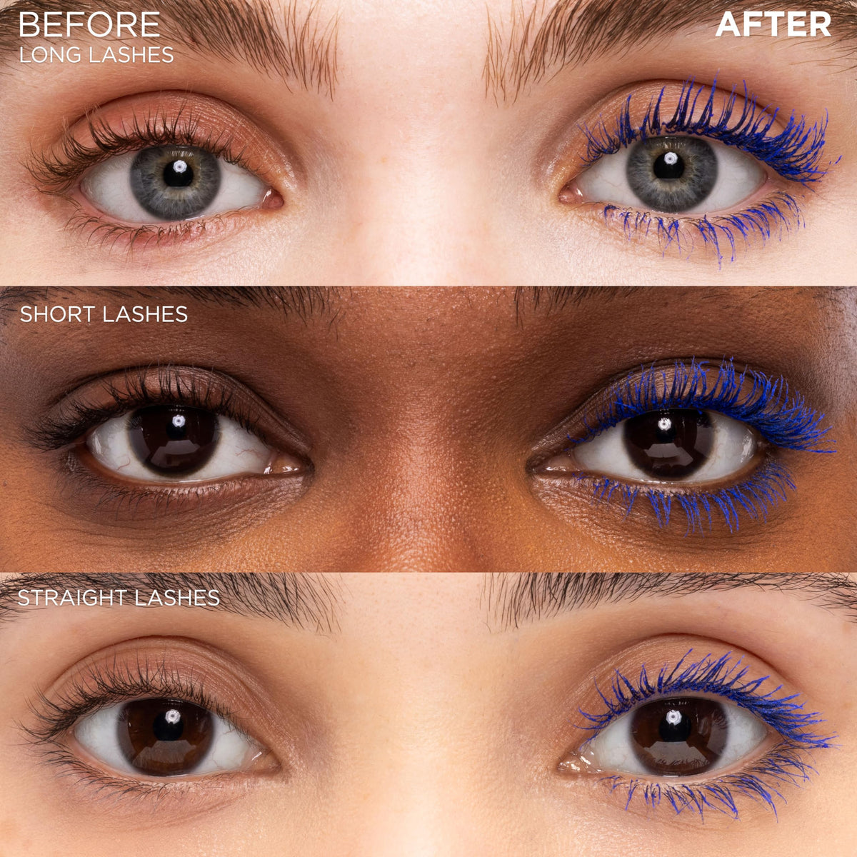 L'Oreal Paris Voluminous Mascara Cobalt applied on lashes