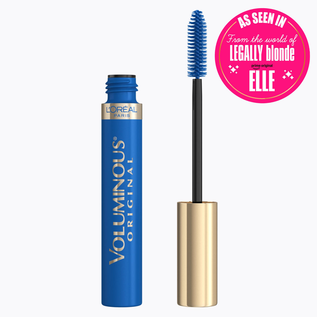 L'Oreal Paris Voluminous Mascara Cobalt side view with brush