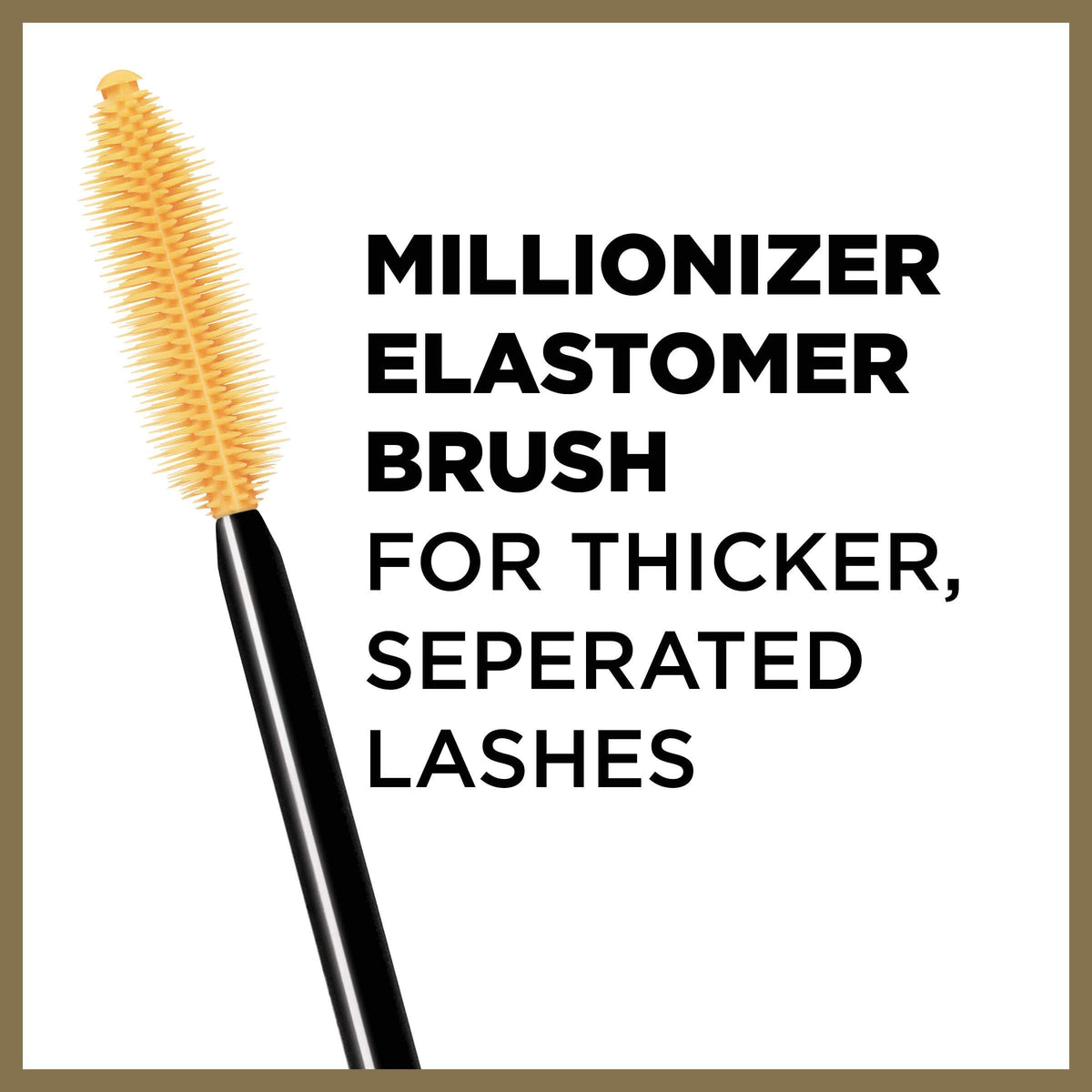 L'Oreal Paris Voluminous Million Lashes Mascara applied on eyelashes