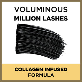 L'Oreal Paris Voluminous Million Lashes Mascara showing clean application