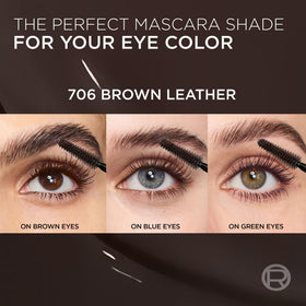 L'Oreal Paris Voluminous Panorama Mascara 705 Brown Leather applied on lashes