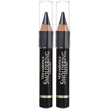 L'Oreal Paris Voluminous Smoldering Eyeliner black model front view
