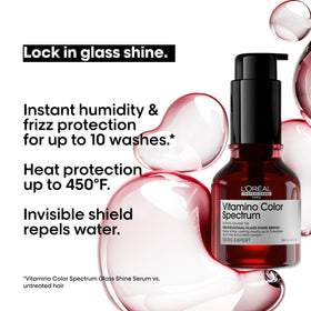 L'Oréal Professionnel Paris Vitamino Color Glass Shine Serum texture on hand