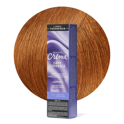 L'OREAL TECHNIQUE Excellence Crème Permanent Colour Dark Copper Blonde packaging front view