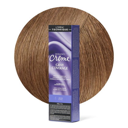 L'OREAL TECHNIQUE Excellence Crème Permanent Hair Color Natural Black front view