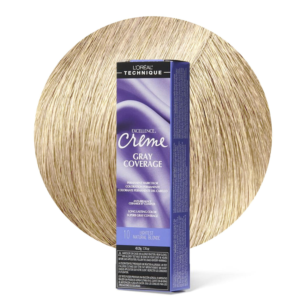 L'OREAL TECHNIQUE Excellence Crème Permanent Hair Colour Light Natural Blonde packaging front view