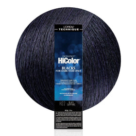 L'OREAL TECHNIQUE HiColor Black Onyx hair colour front view