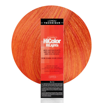 L'OREAL TECHNIQUE HiColor Copper Permanent Hair Colour 140g front view