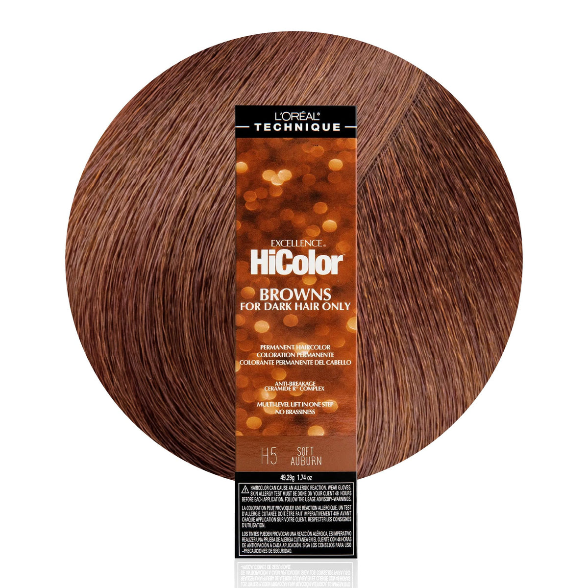 L'OREAL TECHNIQUE HiColor Deep Auburn Hair Colour front view