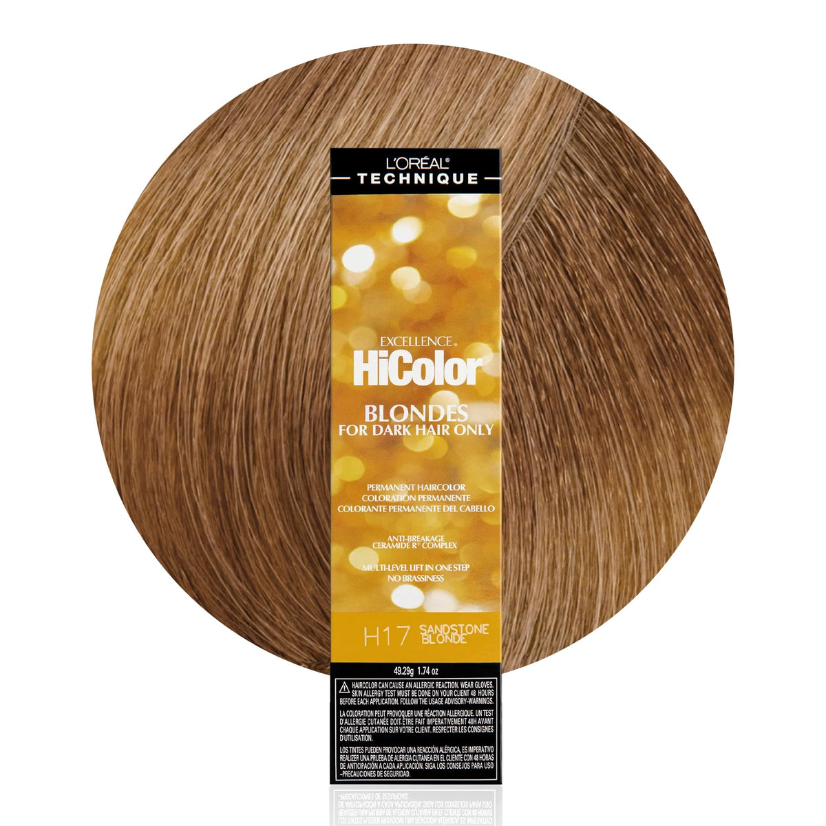 L'OREAL TECHNIQUE HiColor Natural Blonde hair colour front view
