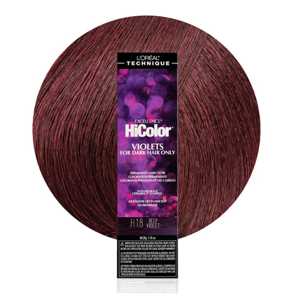 L'OREAL TECHNIQUE HiColor Permanent Hair Colour Black Sapphire front view