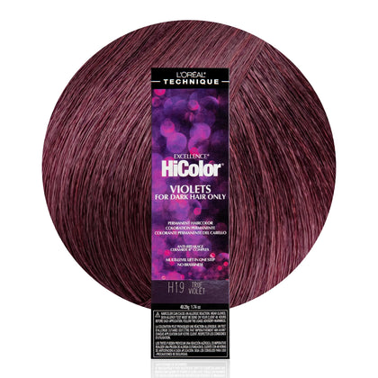 L'OREAL TECHNIQUE HiColor Plum Permanent Hair Colour 60g front view