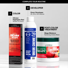 L'OREAL TECHNIQUE HiColor Red HiLights colour results on hair