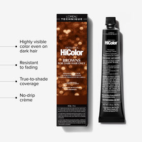L'OREAL TECHNIQUE HiColor Warm Brown Hair Colour application process