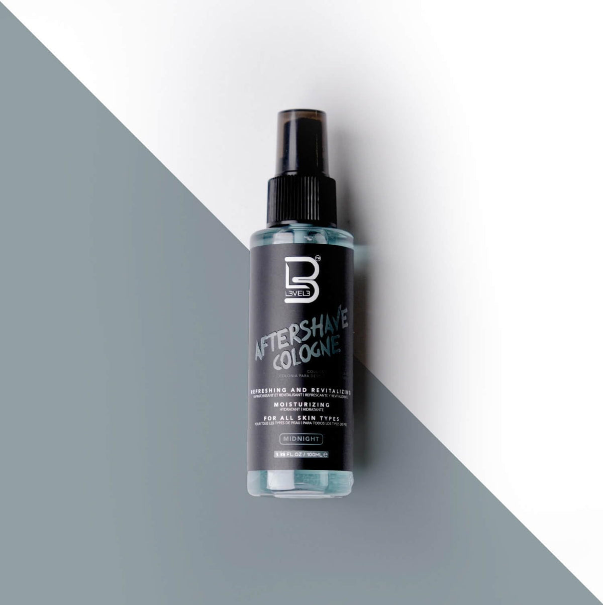 L3 After Shave Spray Cologne lifestyle scene on bathroom shelf