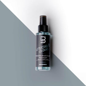 L3 After Shave Spray Cologne lifestyle scene on bathroom shelf