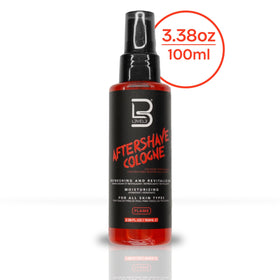 L3 After Shave Spray Cologne on bathroom shelf