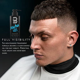 L3 Clear Shaving Gel application on skin