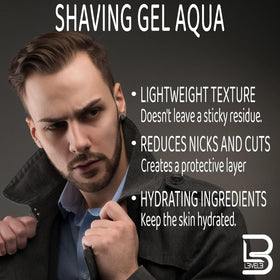 L3 Clear Shaving Gel texture on hand