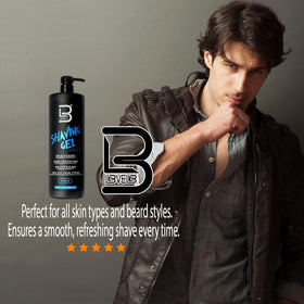 L3 Clear Shaving Gel transparent formula close-up