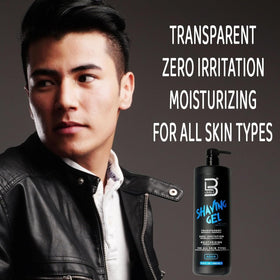 L3 Clear Shaving Gel with razor and shaving brush