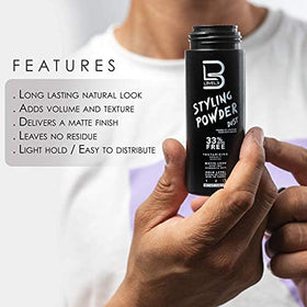 L3 Hair Texture Powder for Men 60g application on hair