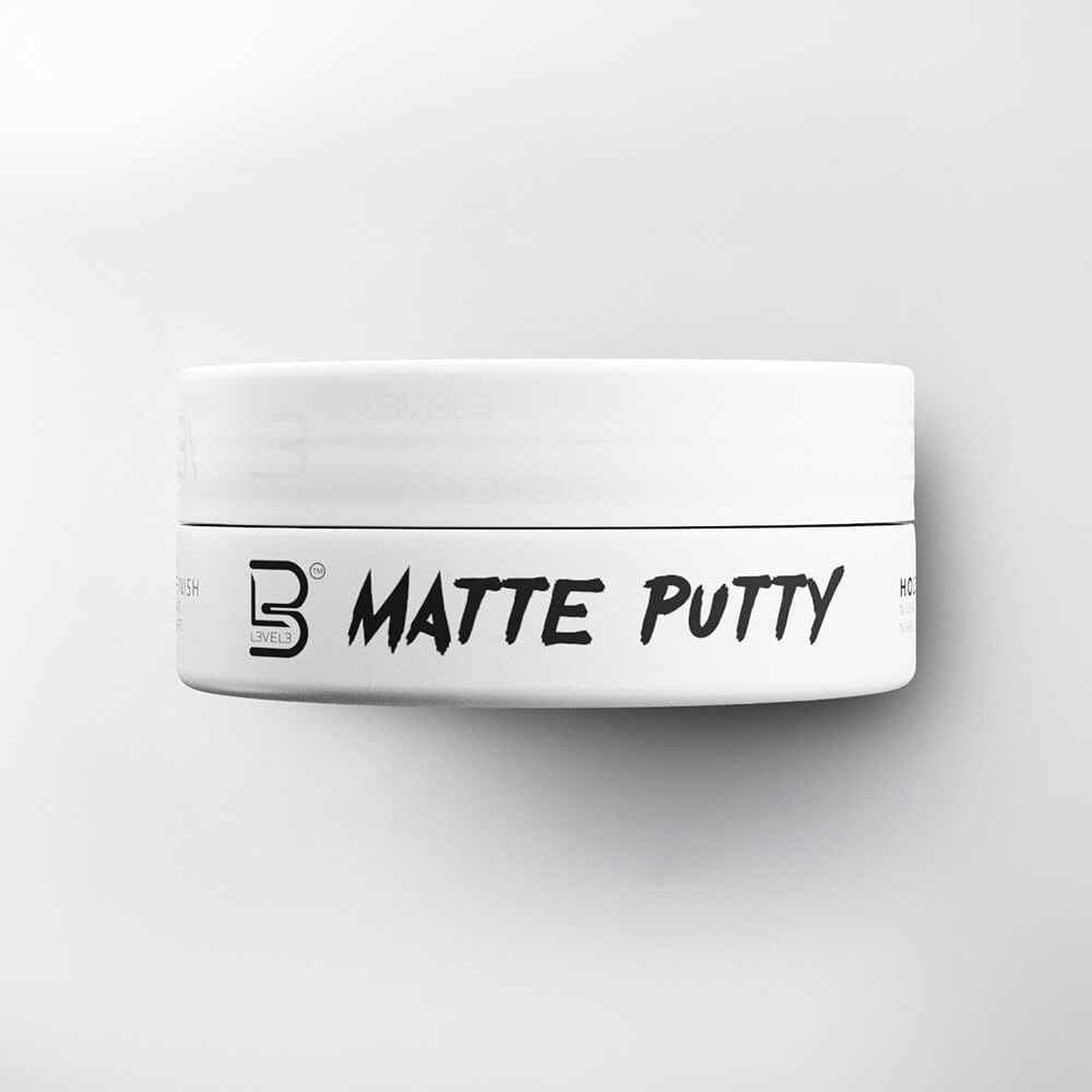 L3 Level 3 Matte Hair Putty 5 oz packaging details