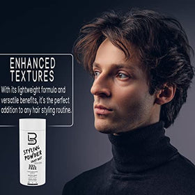 L3 Light Hold Styling Powder for Men with hair styled
