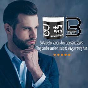 L3 Matte Putty Hair Product 3.5oz texture close-up
