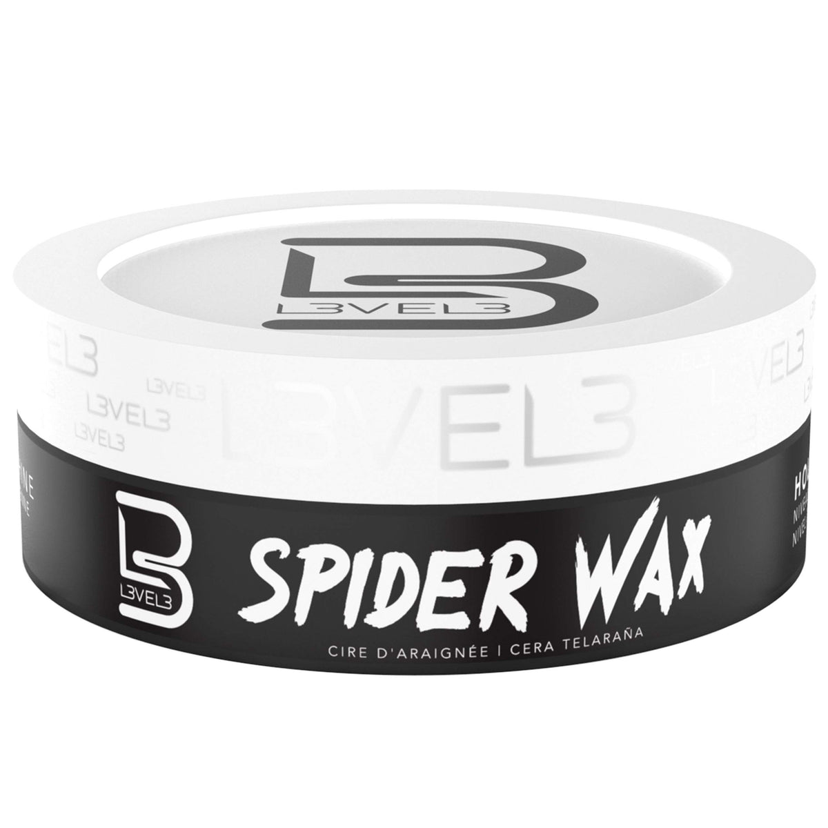 L3 Spider Hair Wax ingredients list on packaging