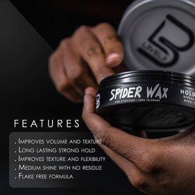 L3 Spider Wax for Men with medium shine texture