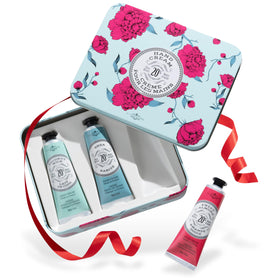 La Chatelaine Hand Cream Gift Set with Coconut Milk and Lychee Cranberry scents