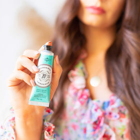 La Chatelaine hand creams with travel tins