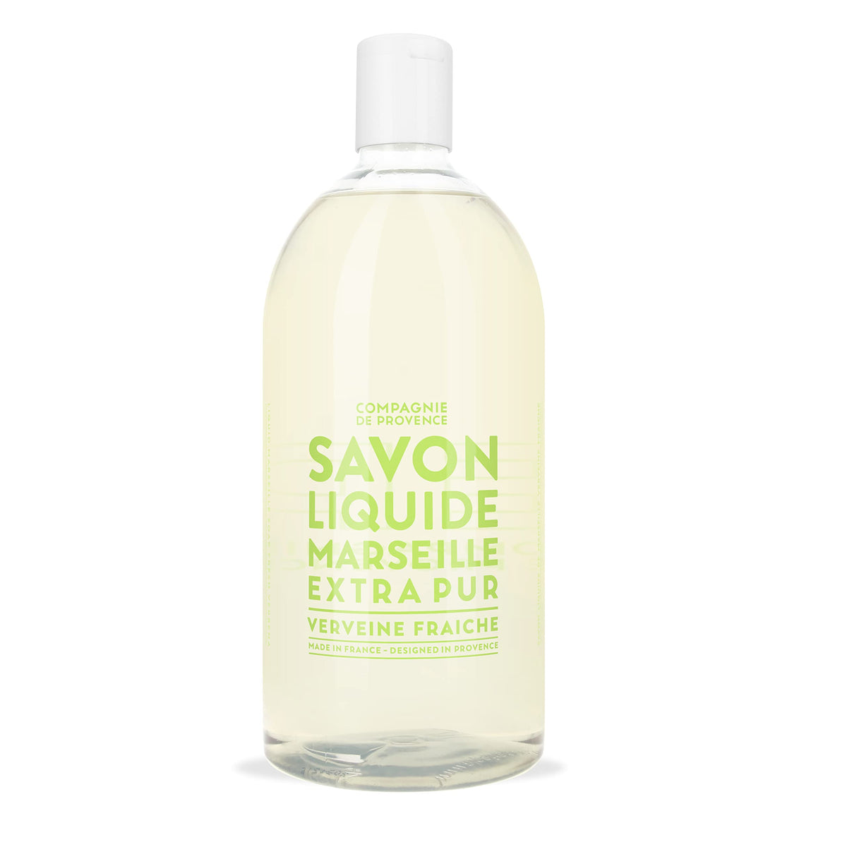 La Compagnie de Provence Fresh Verbena Liquid Hand Soap refill bottle front view