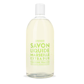 La Compagnie de Provence Fresh Verbena Liquid Hand Soap refill bottle front view