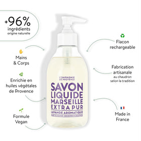 La Compagnie de Provence Marseille Liquid Soap pump dispenser close-up