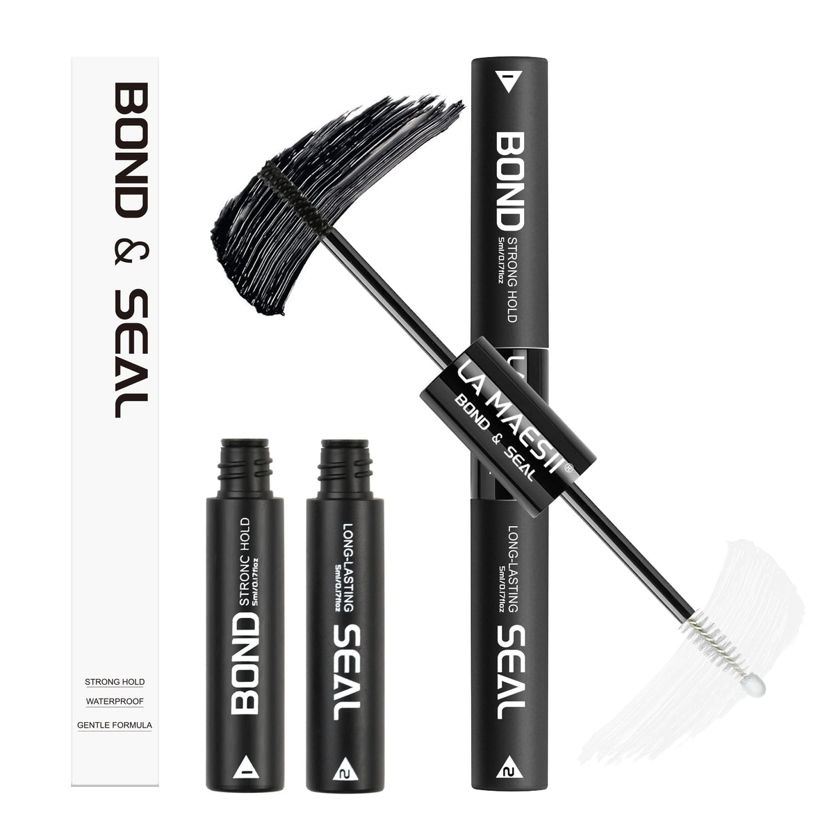 La Maesii 2 in 1 Lash Cluster Glue dual-ended applicator