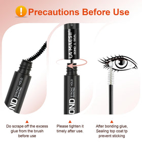 La Maesii 2 in 1 Lash Cluster Glue on a makeup table