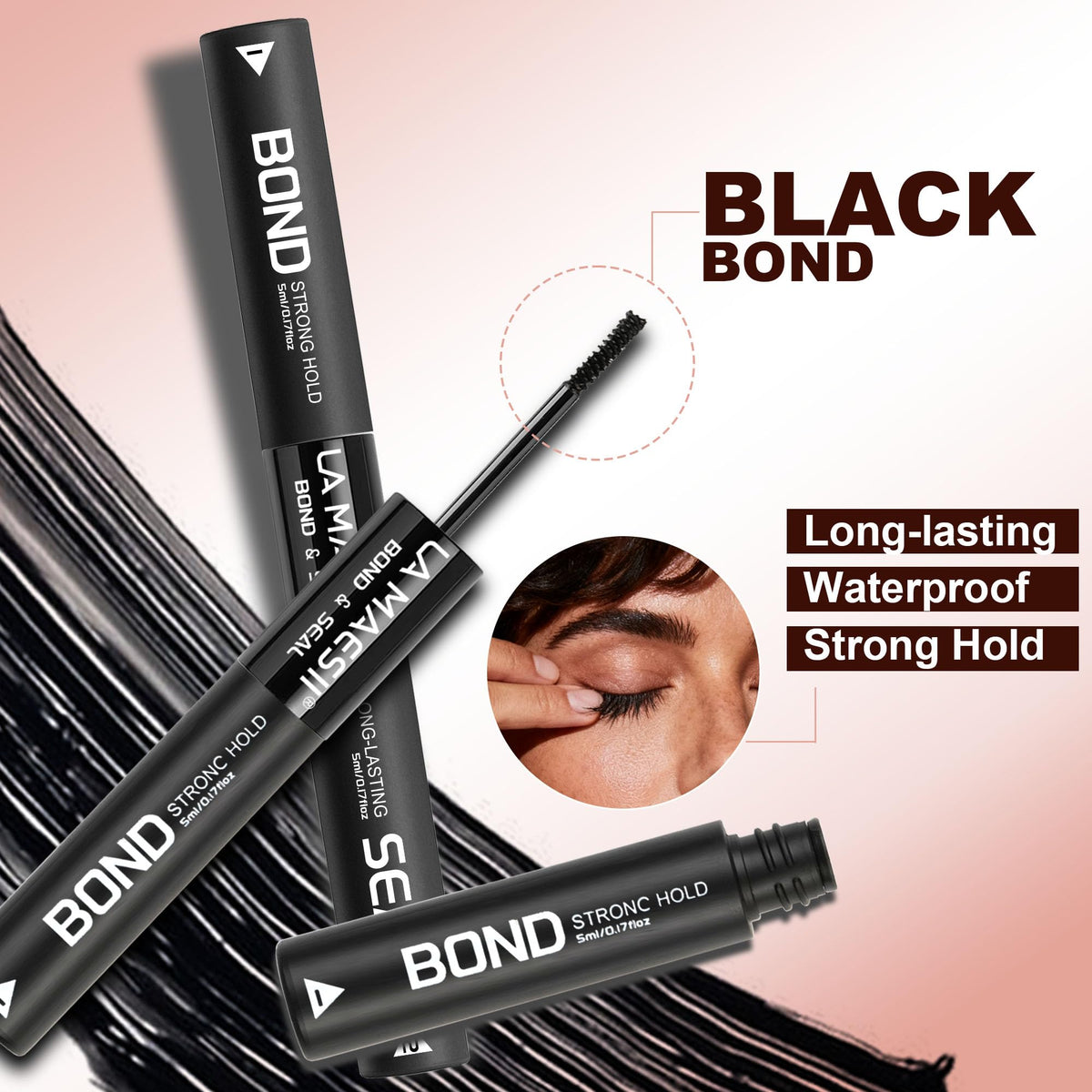 La Maesii 2 in 1 Lash Cluster Glue usage demonstration