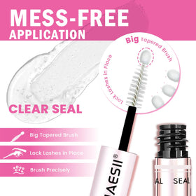 La Maesii Lash Cluster Glue 2 in 1 application demonstration