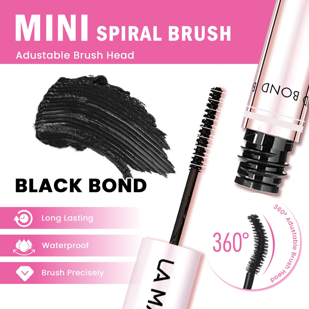 La Maesii Lash Cluster Glue 2 in 1 SEAL ball tip close-up