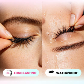 La Maesii Lash Glue in use on eyelashes