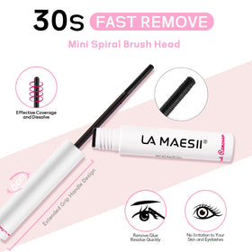 La Maesii lash glue remover with spiral brush head