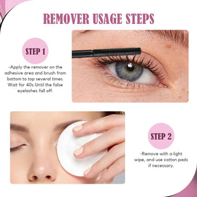 La Maesii Lash Remover 5ML bottle on vanity with makeup tools
