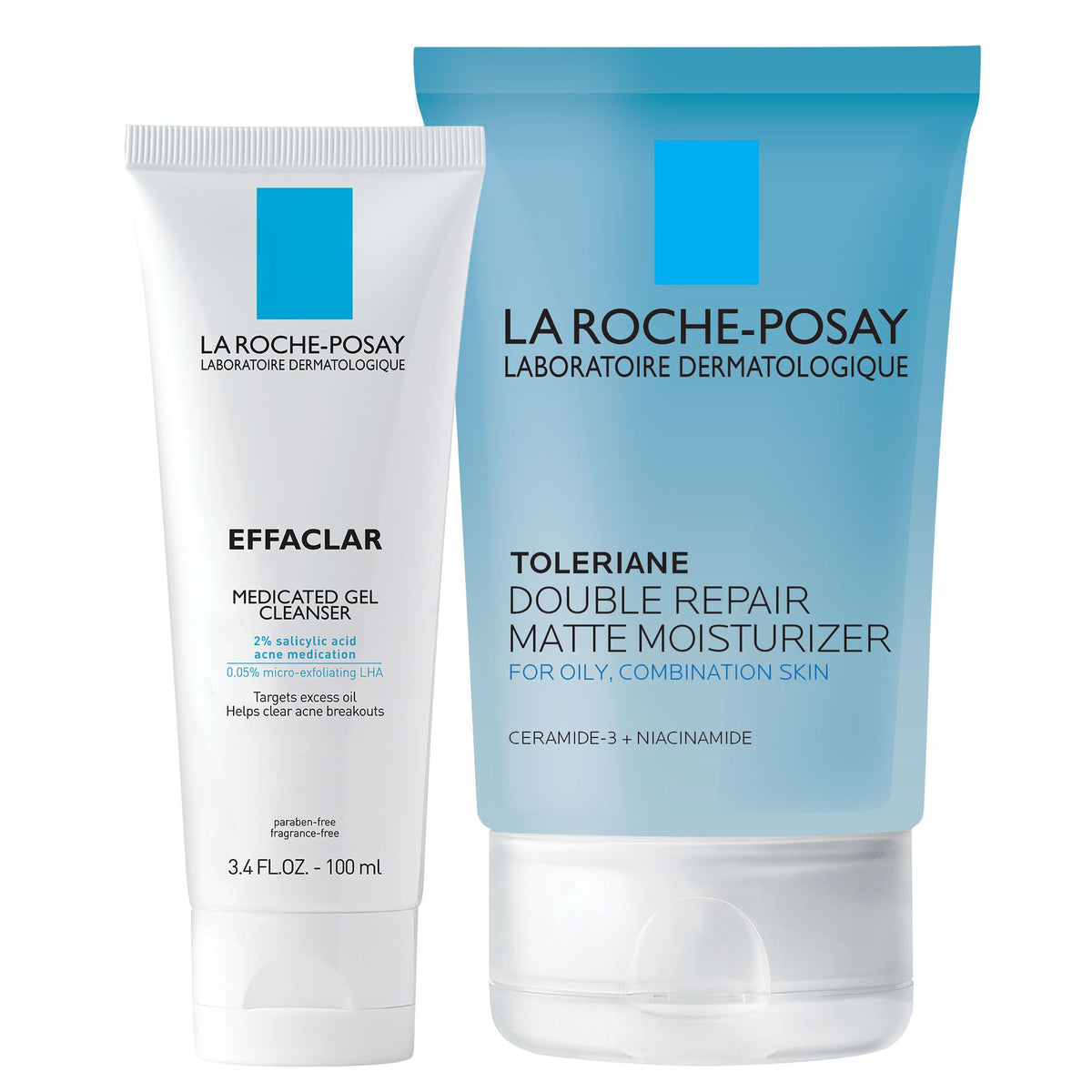 La Roche-Posay Acne Skin Care Set including moisturiser and cleanser