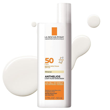 La Roche-Posay Anthelios 50 Mineral Sunscreen Fluid 50ml front view