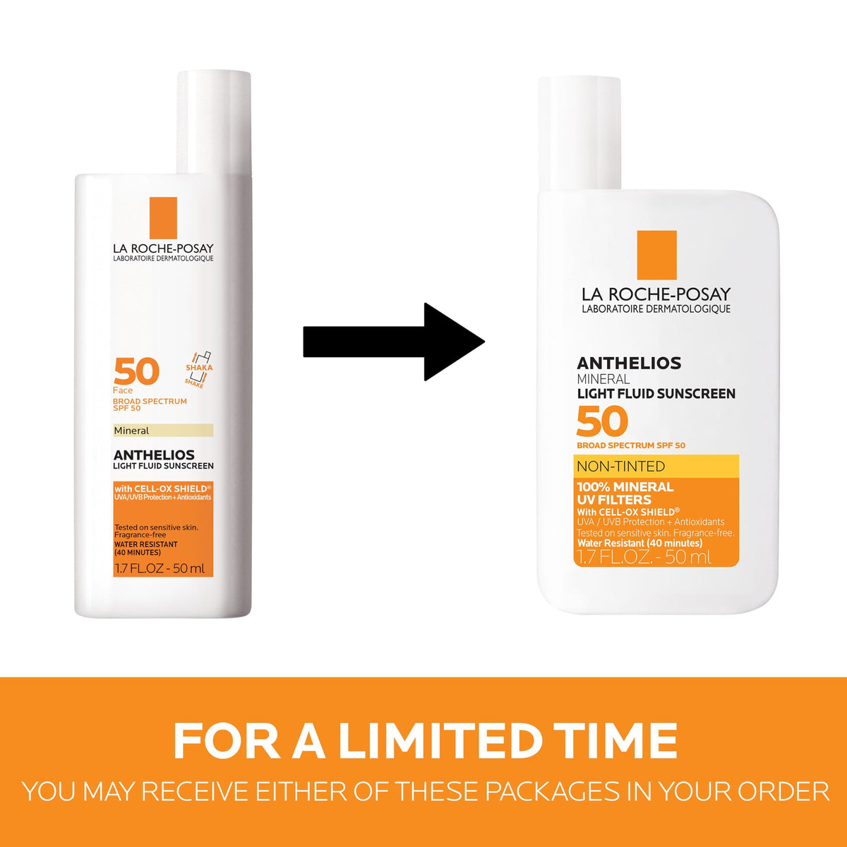 La Roche-Posay Anthelios 50 Mineral Sunscreen Fluid 50ml packaging